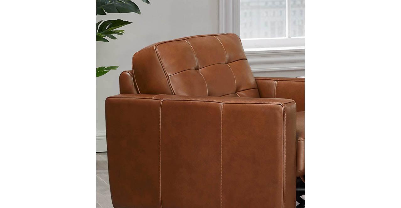 Aiden Power Footrest Leather Sofa Collection - Hydeline USA